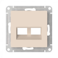 ATN000290 - ATLASDESIGN НАКЛАДКА двойная для информационных функций типа Keystone, БЕЖЕВЫЙ, Systeme Electric