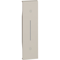 KM05V Bticino LIVING NOW. Лицевая панель для выключателей рольставень (горизонтальное размещение) 1 модуль.Цвет Песочный., KM05V