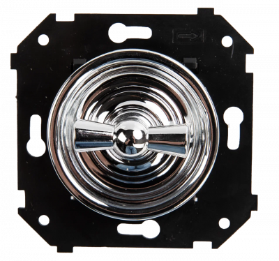 Bironi Выключатель 1-кл. (скрытый монтаж), Серебро, Серебро, B3-200-S-S