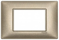 Vimar Накладка для 3 модулей бронза металлизированная, 14653.70