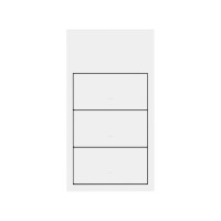 Simon 10020215-230 Кит 2 поста, фронт. 1 рамка вертикальная + 3 клавиши выключателей цвета белый матовый S100