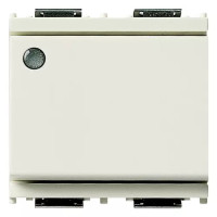 Vimar Переключатель 1Р 16АХ .с подсветкой 2 модуля,без лампочки,белый, 16025.M.B