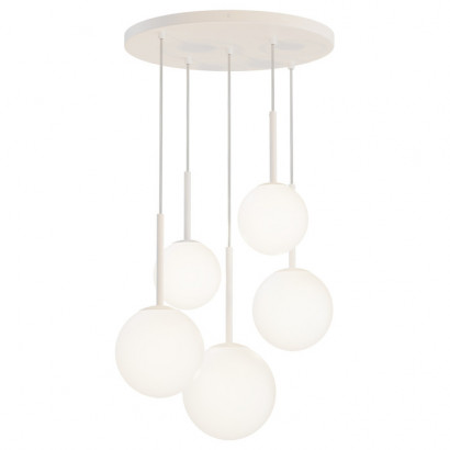 Modern Basic form Подвесной светильник, цвет: Матовый Белый 5x40W E14