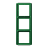 Рамка для вертикальной и горизонтальной установки ударопрочная, 3-кратная; зеленая, CD583WUGN
