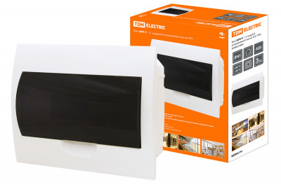 Бокс ЩРВ-П-12модулей встраиваемый пластик IP41 TDM Electric, SQ0902-0004