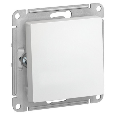 IRIDIUM Выключатель одноклавишный с самовозвратом, 250 В, 16 А. Цвет белый , M1101