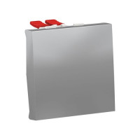 NU320530 - Unica modular переключатель 1-клав, перекрестный, схема 7, 10 ax, 250 в, 2мод алюминий