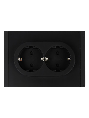 FORTE&PIANO Роз. 2-я с з/к з/ш б/к 16А FP123 чер. IEK, FP-R24-16-1-K02