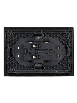 FORTE&PIANO Роз. 2-я с з/к з/ш б/к 16А FP123 чер. IEK, FP-R24-16-1-K02