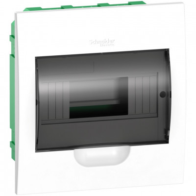 EZ9E108S2FRU - City9 Box корпус встраиваемый с проз. дв. 1ряд/8мод, Systeme Electric