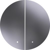 Donel D16 сталь Клавиша 2-я с подсветкой, DO28537