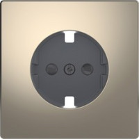 D-Life Накладка для механизма розетки, никель