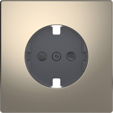 D-Life Накладка для механизма розетки, никель