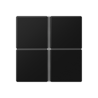 Набор накладок 4 группы для модулей F40; термопласт; черный матовый, A404TSASWM