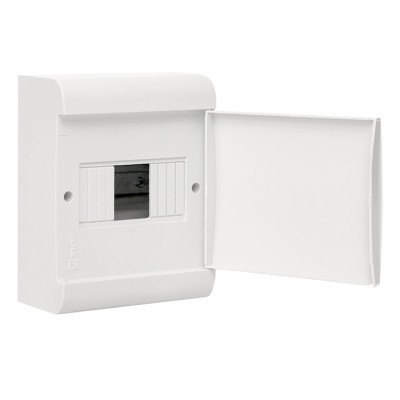 Щит распределительный ЩРН-П-6 (пром, упаковка) белая дверца IP41 Basic, pb-n-6w-bas