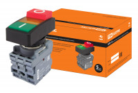 Кнопка двойная MPD13-11Y (зеленая/красная-выступающая) (LED) d22мм/24В (I/O) линза желтая TDM Electric, SQ0747-0041 Кнопка двойная MPD13-11Y (зеленая/красная-выступающая) (LED) d22мм/24В (I/O) линза желтая TDM Electric, SQ0747-0041