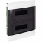 135572 Пластиковый щиток Legrand Practibox S, для встраиваемого монтажа (в полые стены), цвет двери "Дымчатый", 2X12