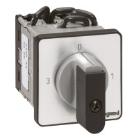 Legrand Трехпозиционный переключатель с положением ''0'' - PR 12 - 2П - 6 контактов - крепление на дверце, 027503