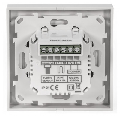 Терморегулятор ДЕВИ Room, с датчиком пола, 16А, 140F1030R