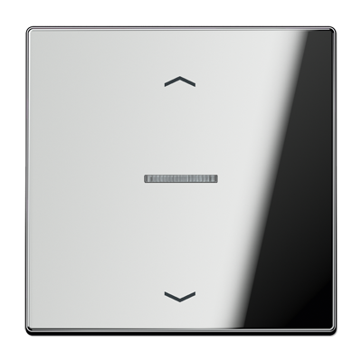 Клавиша для KNX кнопки с окошком и символами "стрелки", 1 группа; металл; хром, GCR101KO5P