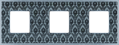 FD01443DNCB Fede Belle Epoque Tapestry Рамка 3-ная, Decornoir-Bright Chrome