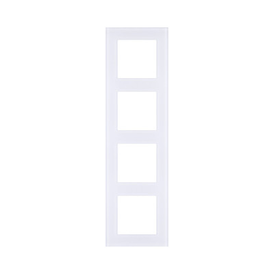 Рамка 4-постовая, стекло белый Kollinger Asthetik AS4WH