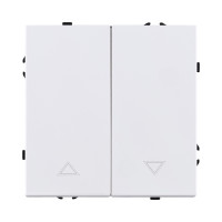 Механизм управления жалюзи 2-клавишный, белый матовый Kollinger Eclipse EC-013WH