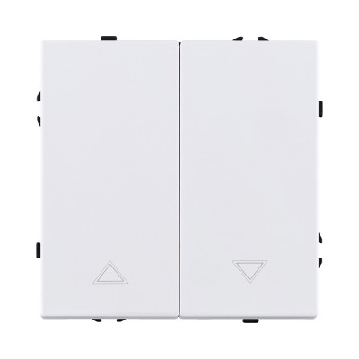 Механизм управления жалюзи 2-клавишный, белый матовый Kollinger Eclipse EC-013WH