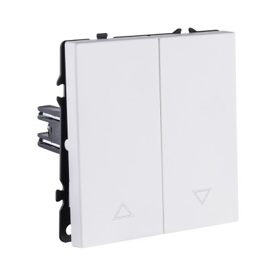 Механизм управления жалюзи 2-клавишный, белый матовый Kollinger Eclipse EC-013WH