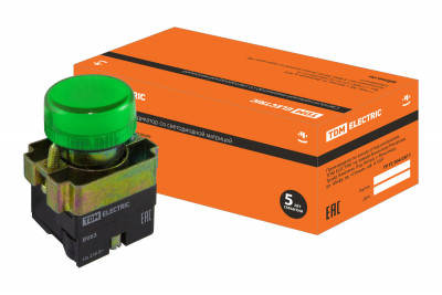 Лампа BV63 матрица d22 мм зеленыйTDM Electric, SQ0702-0045