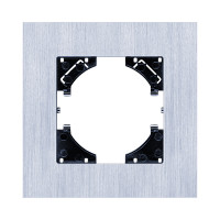 Рамка 1-постовая, серебро Kollinger Reflex AL RA1SR