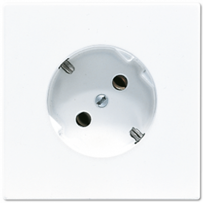 Штепсельная розетка SCHUKO 16A, 250V~ с поворотом на 45°; белая, LS520-45WW