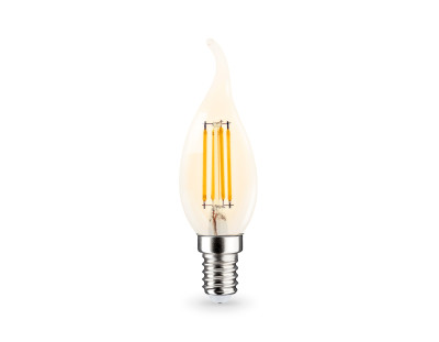 Светодиодная лампа филамент свеча на ветру CF35 E14 15Вт 2700K 270°, AMBRELLA LIGHT, 351523