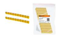 Маркер наборный - символ "A" желтый 2,5 мм2 (150 шт.) TDM Electric, SQ0534-0028