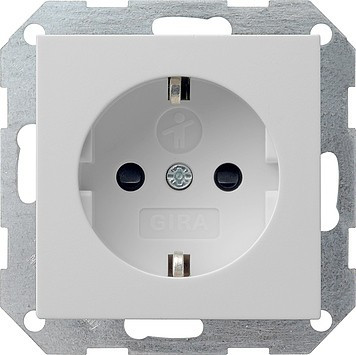 0453015 Gira Розетка с з/к и с затвором (shutter) и символом