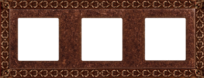 FD01223RU Fede San Sebastian Рамка 3-ная, Rustic Cooper