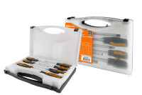 Набор отверток 7 шт.: SL3х75;5х100;6х125;8х150, PH:0х75;PH1х100;PH2х125 (чемодан), CR-V "Алмаз" TDM Electric, SQ1013-0206