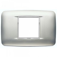 Vimar Накладка с закруглениями для 2 модулей центрально хром сатинированый, 20682.C23