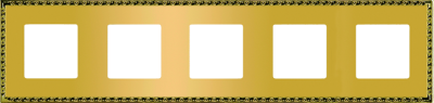 FD01215OR Fede Toledo Рамка 5-ная, Real Gold