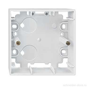 MERTEN КОРПУС д/открытого монтажа, 1-местный, ПОЛ.БЕЛЫЙ, SM