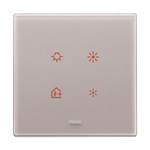 Vimar Накладка EIKON EVO для 2 модулей, серый жемчуг, 21662.73