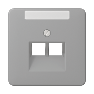 Крышка для ординарной телефонной и компютерной розетки  UAE; серая, CD569-2NAUAGR
