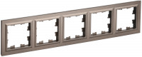 BRITE Рамка 5-мест. РУ-5-БрТБ бр. IEK, BR-M52-K45 BRITE Рамка 5-мест. РУ-5-БрТБ бр. IEK, BR-M52-K45