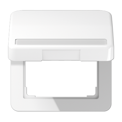 Крышка ударопрочная откидная с возвратной пружиной и полем для надписи 7?57 мм; белая, CD590BFNAKLWW