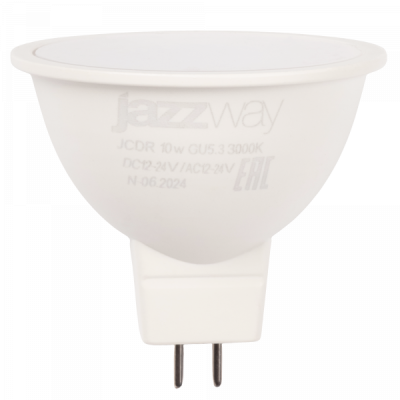 Лампа светодиодная Спец. PLED- SP JCDR 10w 3000K GU5.3  12-24V  Jazzway, 5049703