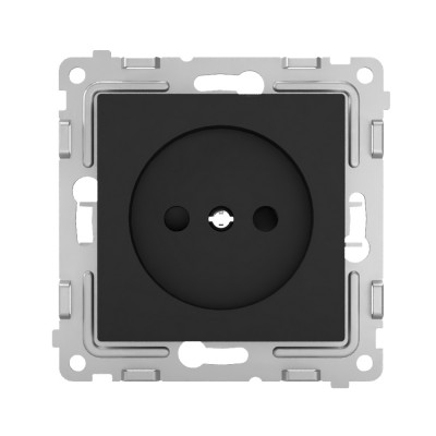 Розетка 1-м СП Pixel 16А IP20 без заземл. защ. шторки механизм карбон TOKOV ELECTRIC TKE-PX-R1SF-C14