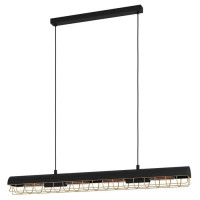 390059 Подвесной потолочный светильник (люстра) ALFONSINE, 4x40W, E27, L1160, B120, H1100, сталь, ал