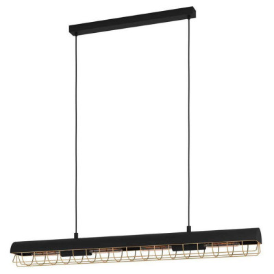 390059 Подвесной потолочный светильник (люстра) ALFONSINE, 4x40W, E27, L1160, B120, H1100, сталь, ал