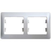 Glossa Рамка 2-ная, горизонтальная, перламутр