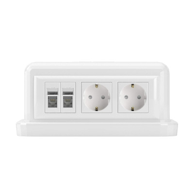 ДКС Напольная башенка BUS, 12 модулей, белая, 09050